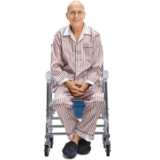 Personal Mobility Assist Commode Shower Transport Medical Rolling Chair Over The Toilet