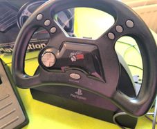 PS1 Mad Catz Racing Analog Steering Wheel and Pedals