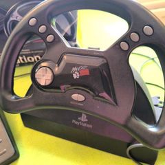 PS1 Mad Catz Racing Analog Steering Wheel and Pedals