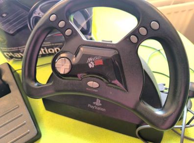 PS1 Mad Catz Racing Analog Steering Wheel and Pedals