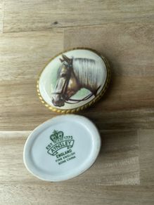 Horses Aynsley Porcelain Pill Box