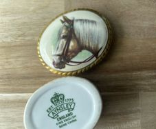 Horses Aynsley Porcelain Pill Box