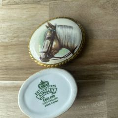 Horses Aynsley Porcelain Pill Box