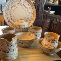 Nicholas Mosse lavender collection REDUCED. from Washington creek . Mugs, jugs , tea pot and platter .pricing the mug for  this ad