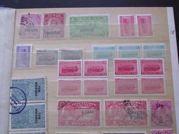 A nice collection of Stamps from India, presented in the album #7