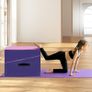 Slanted Gymnastics Mat, Wedge-shaped Soft Floor Mat, Foldable, 2-in-1 Gym Mat with Carry Handle, Sports Mat, Fitness Mat, Children for Home, Gym Image 8