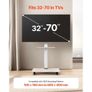 Rolling TV Stand, Mobile TV Cart for 32-70 Inch Screens, 25 Left-Right Rotation and Height Adjustable TV Mount with Tray, Holds up to 88 lbs for Corner, Bedroom, Outdoor, Max VESA 600x400mm Image 4