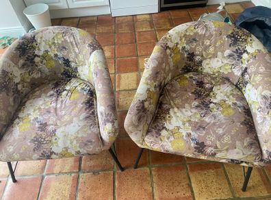Two chairs  free Dublin 18 shankill near bray.  Dimensions 77 x65 wide and height 60 so not big both fitted jn my hatchback