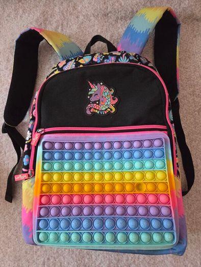 Smiggle Rainbow Pop It Backpack Unicorn Design