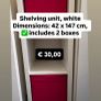 Shelving unit, white Image 2