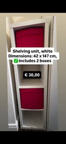 Shelving unit, white