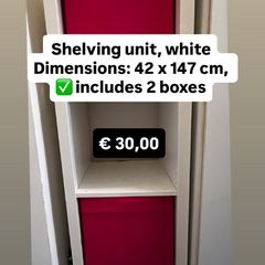 Shelving unit, white
