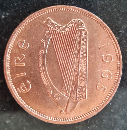 Ireland 1965 Penny coin