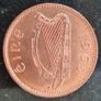 Ireland 1965 Penny coin Image 3
