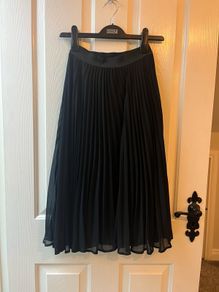 Hollister Pleated Midi Skirt - Black - Size XS