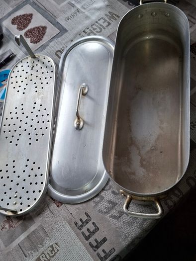 Vintage Aluminium Fish Steamer Poacher or Fish Kettle, Designed for Cooking Whole Fish, Postage Available
