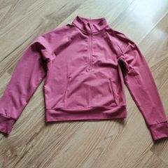 Funnel Neck Half Zip Yoga Top