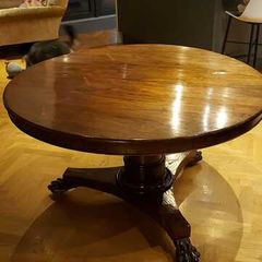 Antique Irish Regency Mahogany Tilt-Top Breakfast/Dining Table