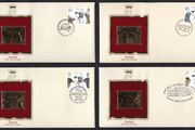1982 Great Britain Death Centenary of Charles Darwin Commemorative stamps with Gold Replica Stamp First Day Cover (FDC)