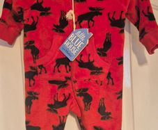 Brand new Little Blue House, by Hatley Kids, red onesie hooded fleece