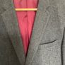 Mens grey herringbone  wool oversized blazer/ coat jacket medium Image 2