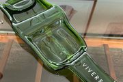 Slumped Wine Bottle Nibbles Tray by Vivere Interior Design
