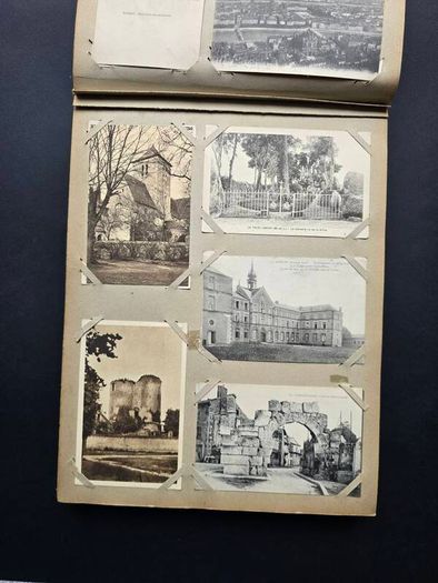 France  Large Vintage Postcard Album approx 500 cards 1900 1940 towns cities landscapes