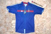 Vintage France Jersey 2004 adidas shirt  BNWT Soccer Football Vintage Retro Blue Brand New With Tags