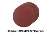 10x Sanding Discs 125mm (5 inch) #40/60/80/100/120/150/220