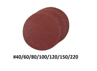 10x Sanding Discs 125mm (5 inch) #40/60/80/100/120/150/220
