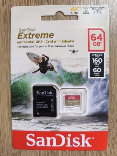 64 GB microSD Memory Card + SD Adapter