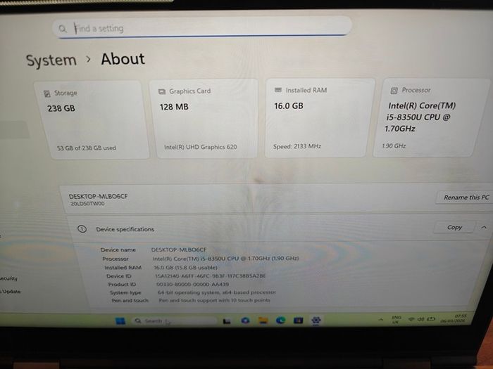 Lenovo Thinkpad X1 Yoga | i5 | 16GB | 256GB | 14" FHD 360 Touchscreen | Win11 |