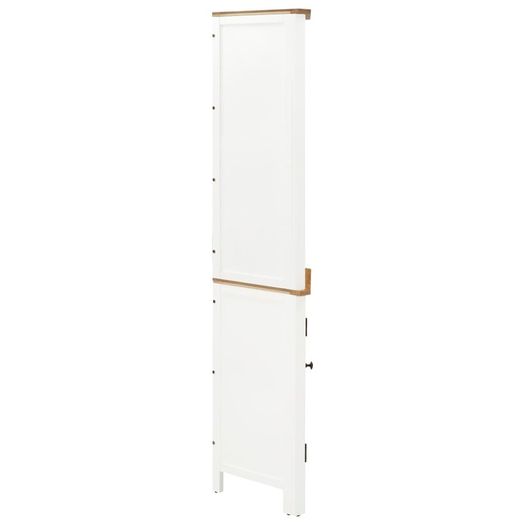 Corner Cabinet 59x36x180 cm Solid Oak Wood