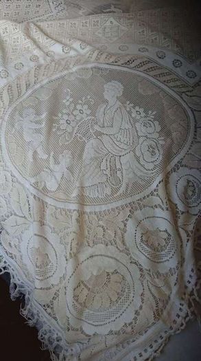 Antique lase bedspread