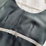 Black retro dress with silver waist detail small 8 10 Image 3