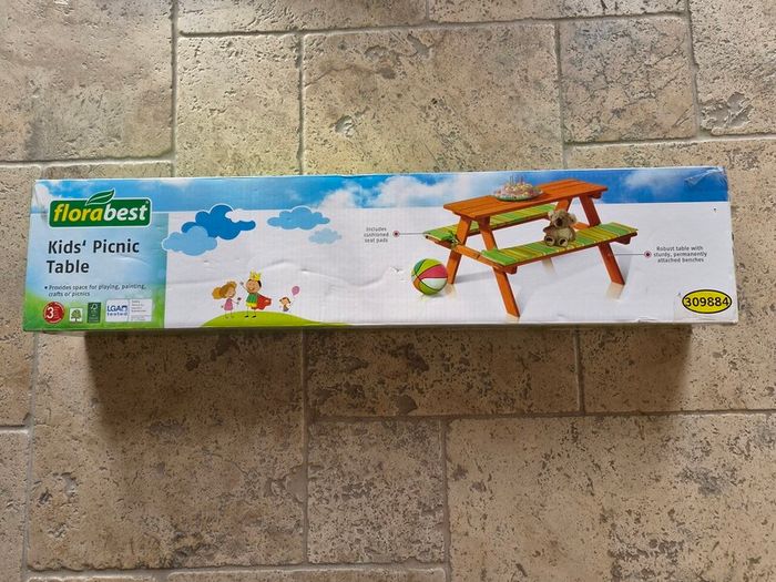 Childrens picnic bench