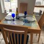 Extendable glass table and 4 chairs Image 2
