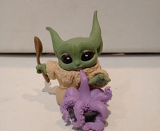 Star Wars Mandalorian Child Tentacle Soup Figure