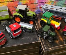 Toy cars - trucks and tractors