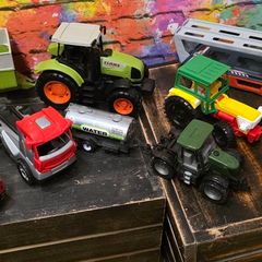 Toy cars - trucks and tractors