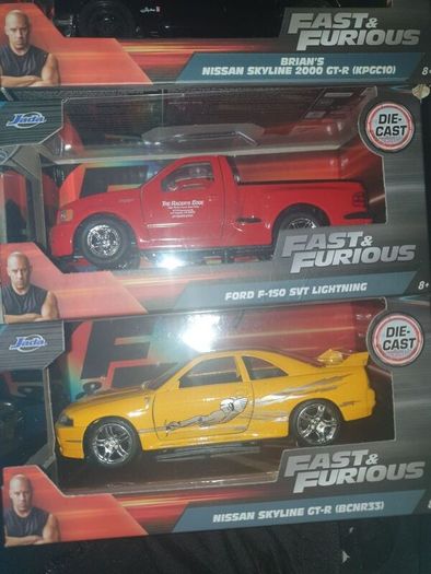 Fast And Furious Die.cast Models