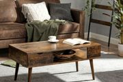 New Rustic Brown Coffee Table - FREE P&amp;P
