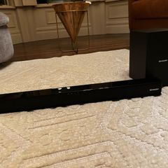 Sharp soundbar and subwoofer