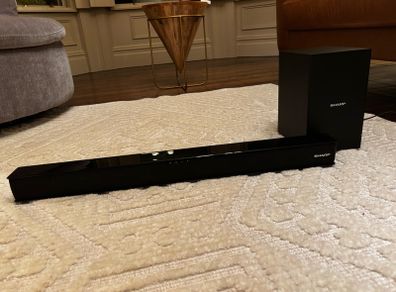 Sharp soundbar and subwoofer
