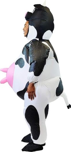 Creations Cow Inflatable Costume Air Blow-up Deluxe Halloween Cow Costume