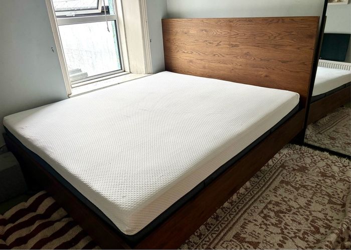 Solid wood Super King Bed + Emma Premium Mattress