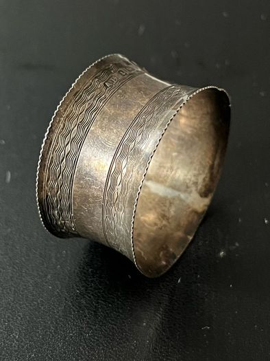 1919 Antique George V Sterling Silver Napkin Ring