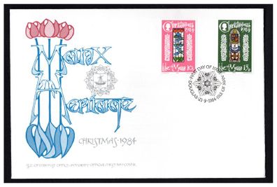 1984 Isle of Man Christmas Commemorative Stamps First Day Cover (FDC)