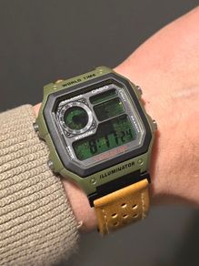 Casio Royale AE-1200 green skeleton