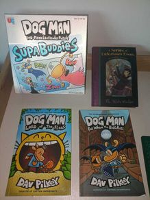 Kids Books & Puzzle Bundle  Dog Man